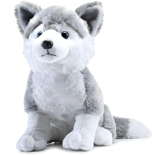 Image of Tinytotem Soft Toys Husky Dog Plushie Plush Toy for Kids Pets Adults Gift for Girls Girlfriend Plushies Huggable Stuffed Animal for Baby Toddlers Gifts