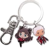 Fate/Stay Night Key Chain - Archer & Rin Metal