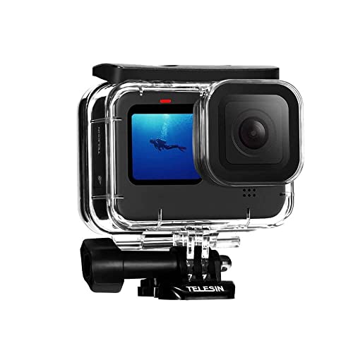 Kit Mergulho GoPro Hero 13/12 / 11/10 / 9 Black - Caixa Estanque + Filtros - Telesin