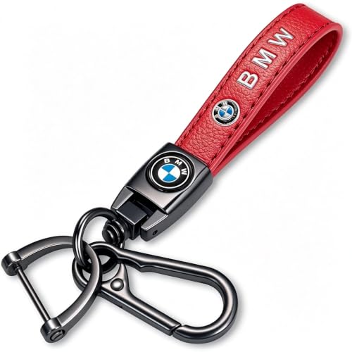 Image of Genuine Leather Car Keychain Key Ring Accessories New