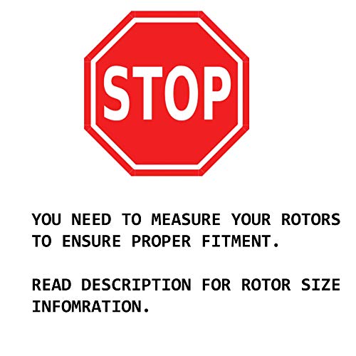 Detroit Axle - Front 12.64 Inch (321Mm) & Rear Disc Rotors + Ceramic Brake Pads Replacement For 2010-2017 Gmc Terrain Chevy Equinox - 10Pc Set #TOP3