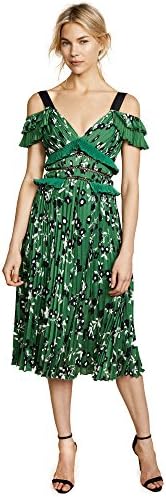 Self Portrait Women's Cold Shoulder Floral Printed Dress
