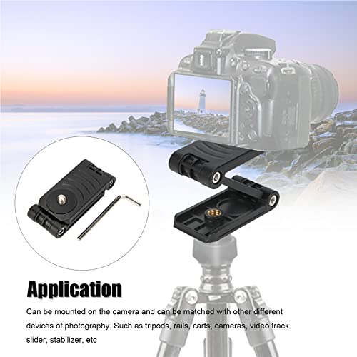 Ashata Universal Quick Release Plate, Folding Z Flex Tilt Tripod Head Camera Bracket Tripod Ball Head For Camcorder Dsrl Camera Slider, Z Tilt Gimbal Quick Release Plate Stand Stabilizer With Wrench #TOP2