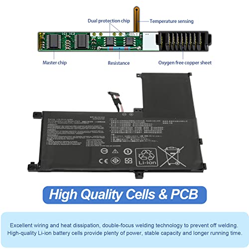 Antiee B41N1532 Laptop Battery Compatible With Asus Q504U Q504Ua Q504Uak Q534Ua Zenbook Flip Ux560 Ux560Ua Ux560Uak Ux560Ua-Fz015T Q504Ua-Bbi5T12 Bhi5T13 Bi5T26 15.2V 50Wh 3320Mah - With Tools #TOP2