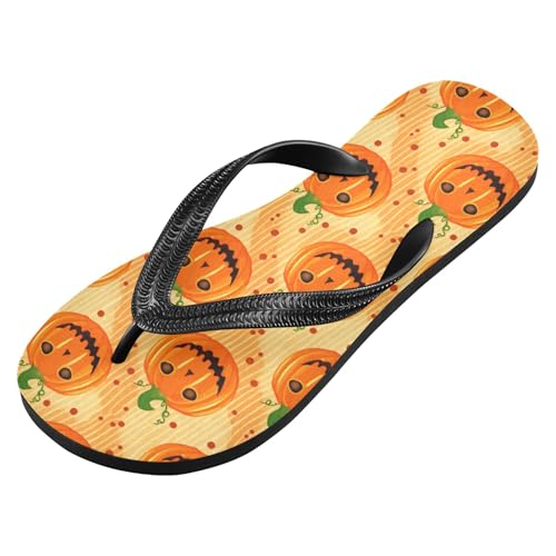 Burbuja Jack O Lantern Pumpkins Flip Flops for Women Men, Soft Thong Sandals Rubber Slippers for Pool Beach Essentials2
