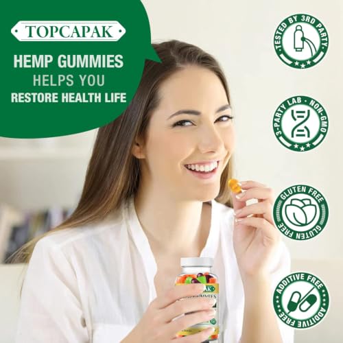 TOPCAPAK Extra Strength Hemp Gummies