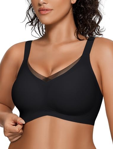 OEAK Women Wireless Jelly Bra Supportive Full Coverage Plus Bras