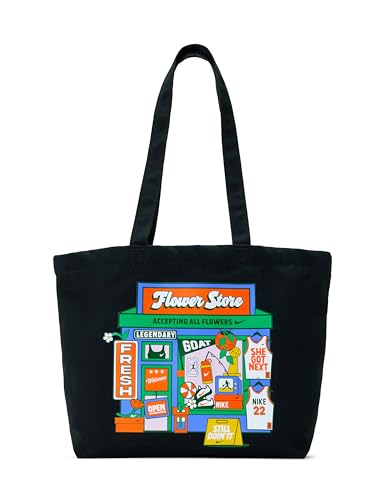 Nike Heritage Tote Flower Shop, Black/Stadium Green/White