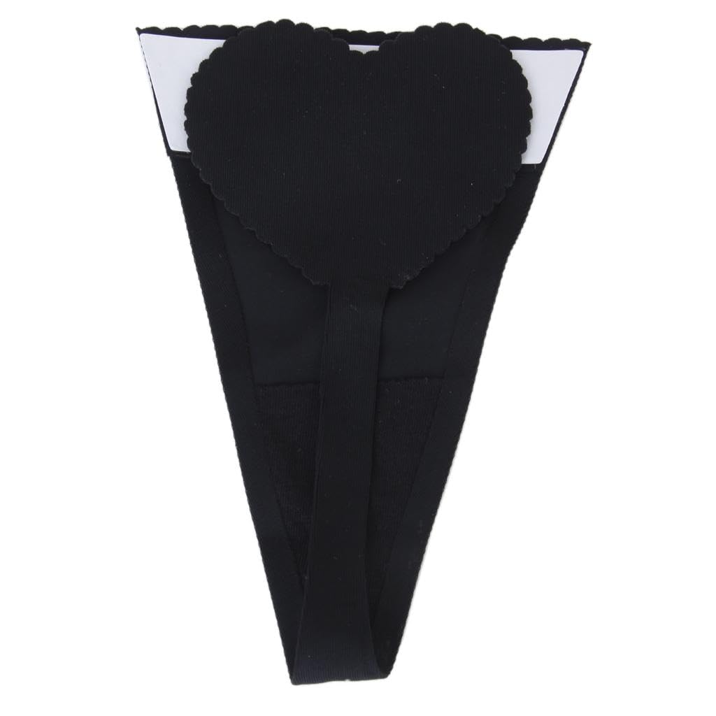 snappsy Women Ladies Strapless Adhesive Panty Soft Underwear Seamless C-string Size S Black-picture-18