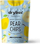Drybox Pear Chips No Sugar Added 1 Pack | Thin Sliced Unsweetened Non GMO, Dehydrated With the Ri...