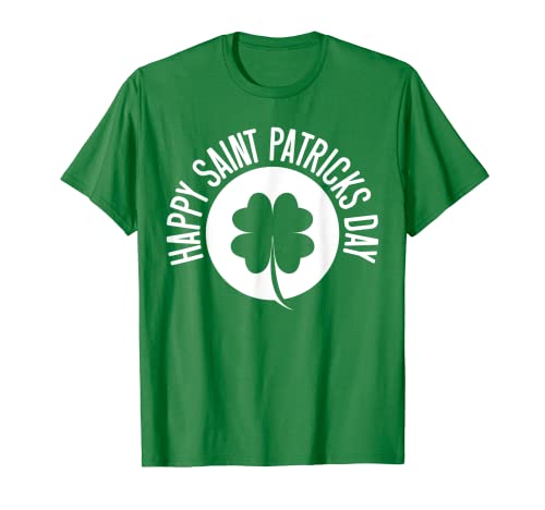Image of Happy Saint Patrick's Day Mens Womens Kids Boy Girl Shamrock T-Shirt