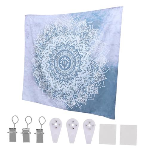 LIFKICH Tapiz Mandala Decorativo Pared de Poliéster para Hogar y Oficina para Salones y Dormitorios Incluye Kit Instalación Bohemio y Hippy