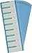 Calibration Labels 1 in H x 2.25 in W Aluminum Foil Green on Silver 25 Cards/Pk