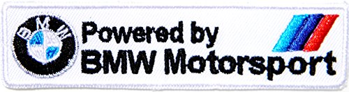 Power by BMW Motorsport M3 Logo Sign Sport Car Racing Patch Sew Iron on Applique Embroidered T shirt Jacket Custom Gift BY SURAPAN