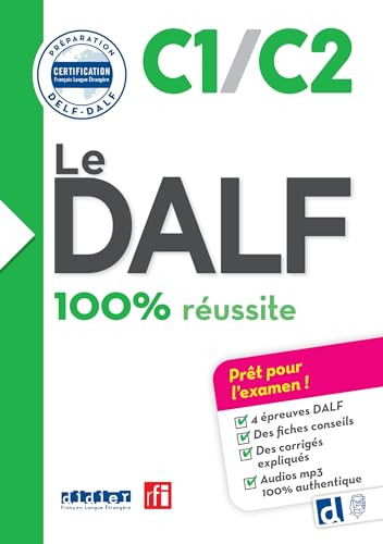 100% reussite le dalf c1 c2 livre ed24: Buch mit Audio-Download