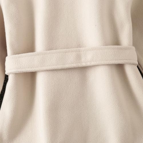 Toddler Girls Warm Jacket Girls Winter Warm Thickened Classic Jacket Button Solid Color For Kids Clothes Beige Coat3