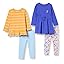 Blue/Sky Blue/White Floral/Yellow Stripe Blue/Sky Blue/White Floral/Yellow Stripe