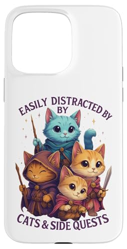 Cats Side Quest Disturted  ʔ ȃ[A X}zP[X iPhone 15 Pro Max p