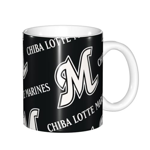 マグカップ 千葉ロッテマリーンス 野球応援 コーヒーカップ 陶器 330ml 大容量 セラミック 朝食カップ 直飲み おしゃれ 人気 記念品 応援グッズ 誕生日 プレゼント 箱入り