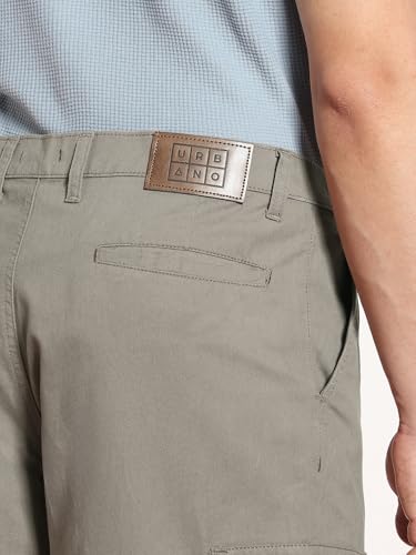 Image of Urbano Fashion Men's Loose Baggy Fit Solid Cargo Chino Trouser Pant with 6 Pockets Non-Stretchable
