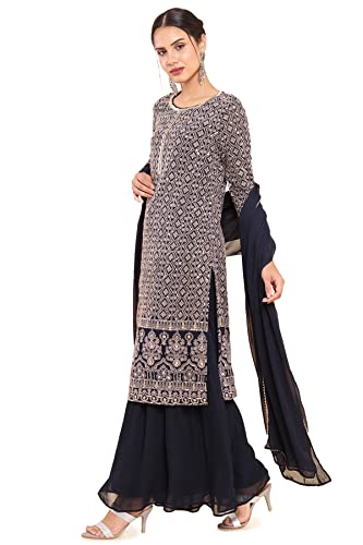 Image of Soch Women Dark Blue Suit Set