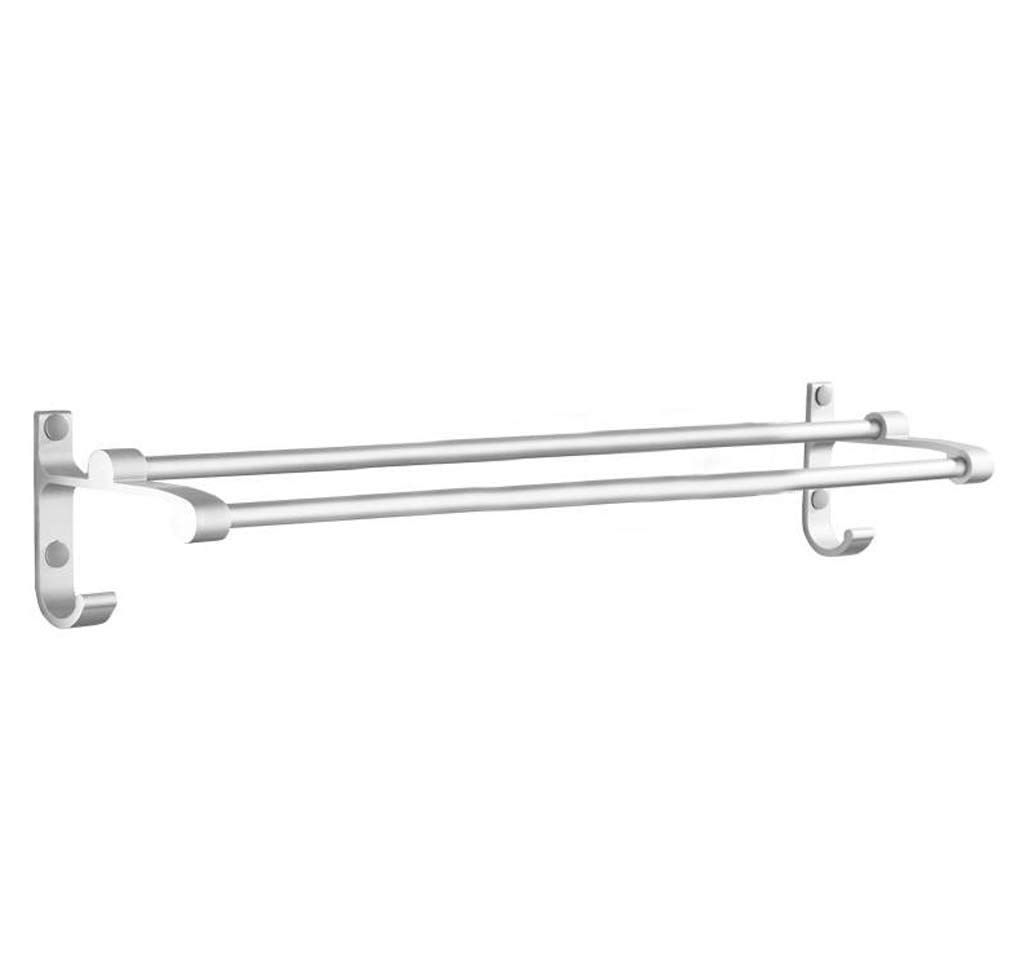Porte-serviettes brossé en alliage d'aluminium anti-rouille avec fixation murale rapide