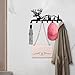 Sanshaoye Key Holder for Wall Decorative, Metal Key Holder, Key Organizer for Wall Mount, Hanging Key Rack with 7 Hooks, Key Hooks for Hallway Entryway Office Kitchen Farmhouse (Deer)