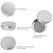 Moretoes 48 Pack 2 Oz Metal Round Tins Aluminum Tin Cans Containers with Screw Lid for Salve, Spices or Candies