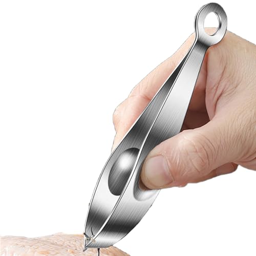 Pinzas de cocina - Pinzas de cocina | Pinzas para cabello y carne de acero inoxidable Broche clip para espinas de pescado | Pinzas de cocinero | Pinzas para espinas de pescado | Herramienta