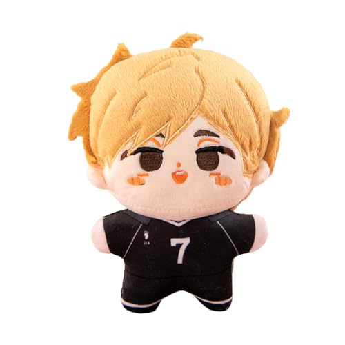 Zhongkaihua Anime Haikyuu - Figura de peluche de Miya Atsumu, almohada de peluche suave para sofá, dormitorio, decoración del hogar, regalos coleccionables, 20 cm