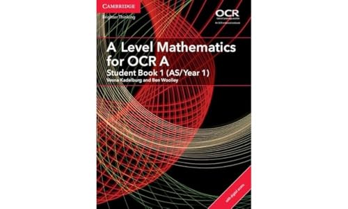A Level Mathematics for OCR A Student Book 1 (AS/Year 1) with Cambridge Elevate Edition (2 Years)