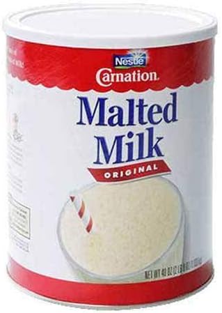 Carnation Malted Milk, Dry Shelf Stable Malted Milk, Great for Baking, Shakes, Sundaes, 40 Ounce Can (Pack of 6)