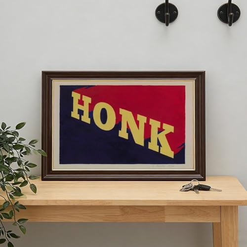 Cadre à suspendre Ed Ruscha Honk impression giclée vintage - 7