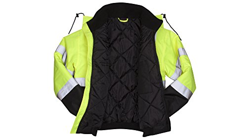 Pyramex Safety RJ3210XL Rj32 Series Jackets Hi-Vis Lime Bomber Jacket thumb #3