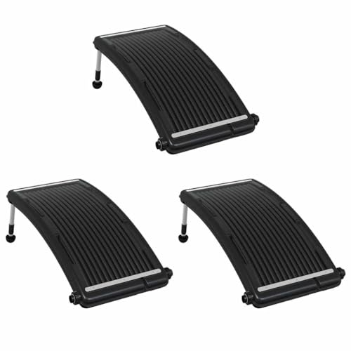 vidaXL Solar Pool Heating Panel, Solar Water Heater with Adjustable Aluminum Legs, Solar Hot Water...