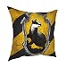 Ha-Rry Pott-Er Huff-Lepuff College Logo Decorativo Quadrato Doppio Lato Stampa Federa Cuscino Cuscino Coverhomecar Federa 45,5 x 45,5 cm