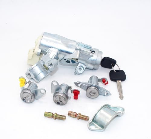 Complete Set Ignition Switch Door Lock Barrel Cylinder Trunk Tailgate Lock for Toyota for Corolla AE110 1996-2002(Door Lock)