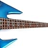 Fojill Cool Shape Full Size Standard Electric Bass Guitar Four 4 String Right Hand Handed Solid Body Canadian Maple Neck Genuine Rosewood Fretboard Fingerboard(Metallic Blue) #4