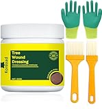 Konload Tree Wound Sealer-500g Tree Wound Dressing for Damaged Trees Bark Repair Pruning Seal/Bonsai Cutting Paste Tree Trunk Paint Protection Grafting Wax for Effective Tree Wound Repair-Brown