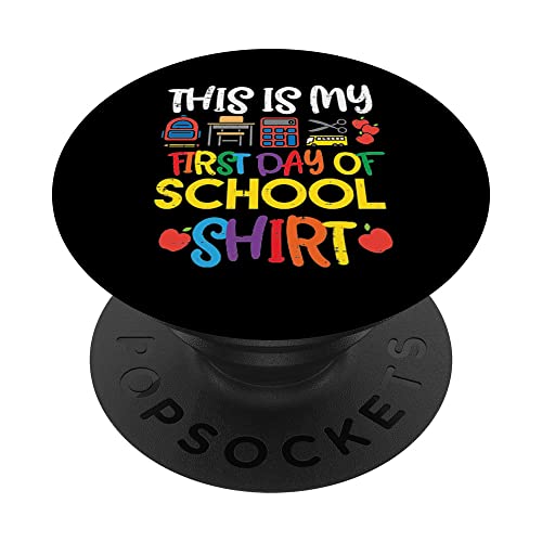 My First Day Of School - Camiseta para niños y niñas PopSockets PopGrip Intercambiable
