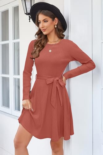 Image of Newshows Women's Sweater Pockets Fall Winter Teacher Work Casual Dress