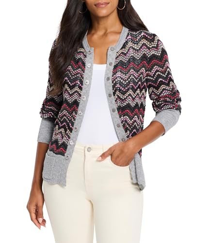 NIC+ZOE Women's Zig Zag Cardigan