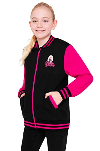 Barbie Kinder Jacke Mädchen, College Jacke Kinder Mädchen Varsity Jacket...