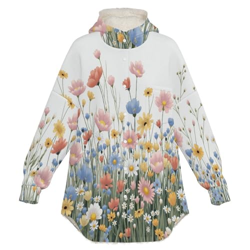 Outercoat blouson hiver décontractée vert veste polaire à boutons