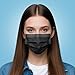 LEMENT 100 Pcs Disposable Face Masks, 3 Ply Face Masks Black Disposable Mask, (Disposable face mask)