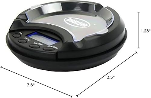 Miniatura 9 de Horizon Ats-100 - Báscula digital para cenicero, báscula de bolsillo de precisión, 3.53 oz por 0.00 oz