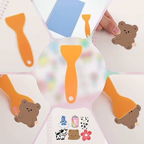 Sticker Collection Book, Reusable Sticker Album Book with a Plastic Spatula 8.3 x 5.8 Inches - Image 4