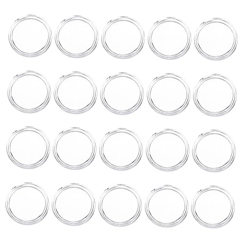 100 cápsulas plásticas transparentes para monedas