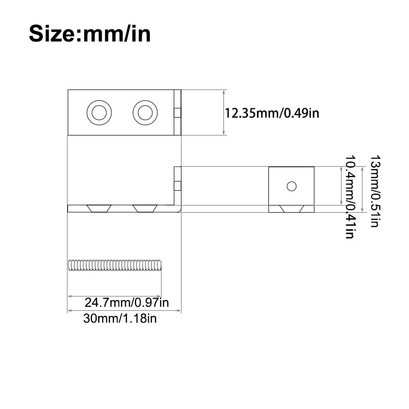 MAXCHEER Brass Tremolo Stopper Stabilizer for FR Tremsetter Set Tremolo Bridge and Floating Bridges Guitar Parts