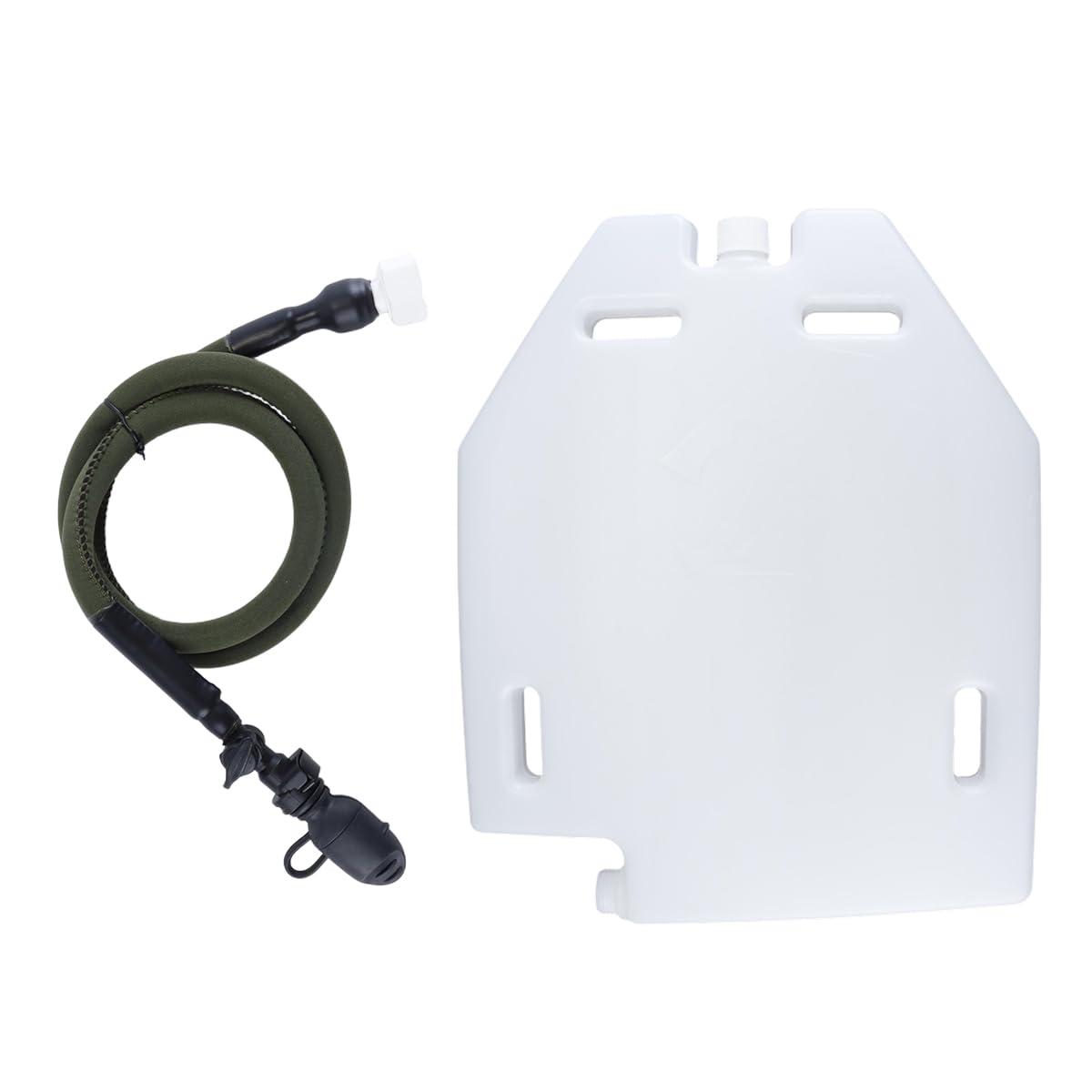 Durlo 1.5L Portable Water Bladder for Outdoor Activities Plastic Panel Plate Hydration Case with Detachable Water Tube​